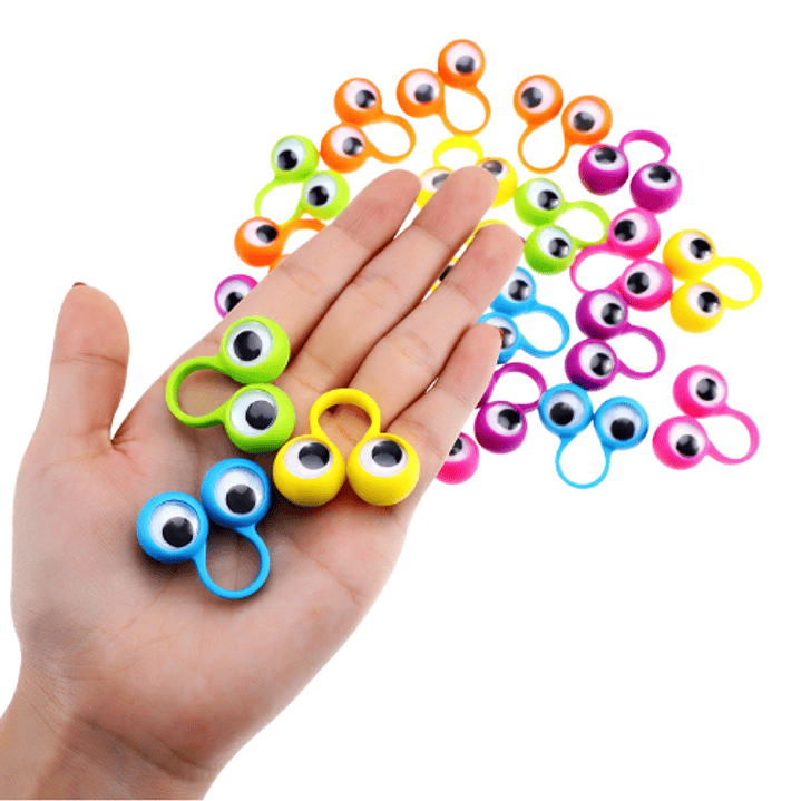 Anillos ojitos locos (10 unidades) 3