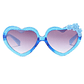 Lentes corazón glitter celeste - Miniatura 2