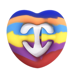 Snapper Fidget toy multicolor corazón