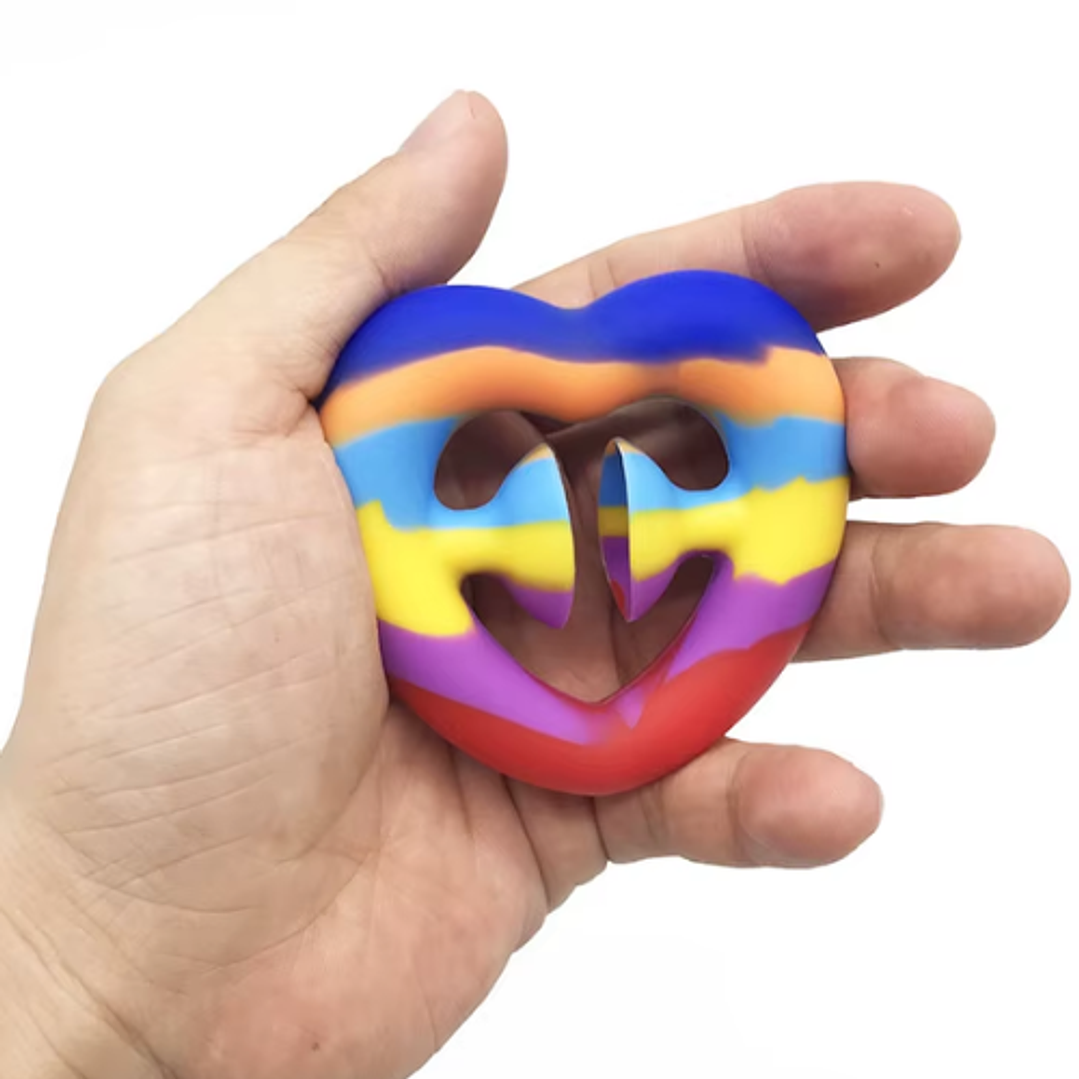 Snapper Fidget toy multicolor corazón 2