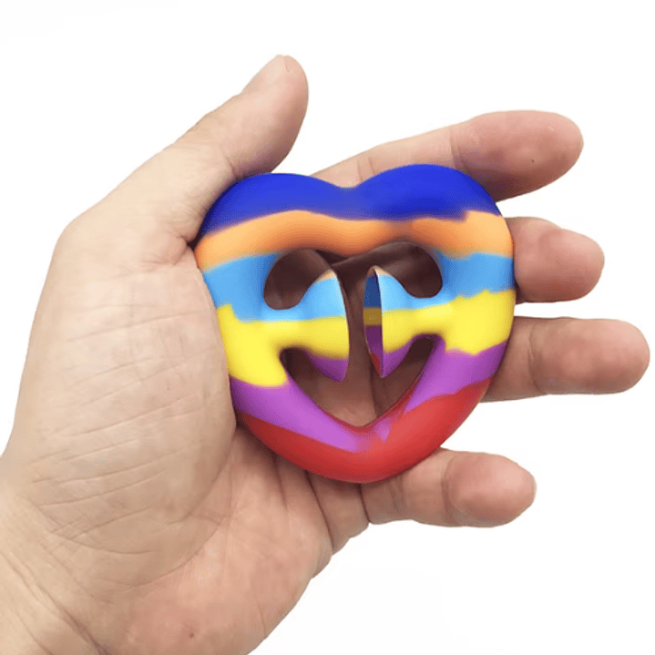 Snapper Fidget toy multicolor corazón 2