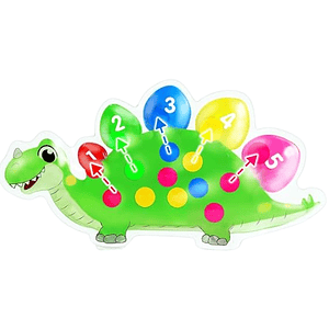 Dinosaurio sensorial verde