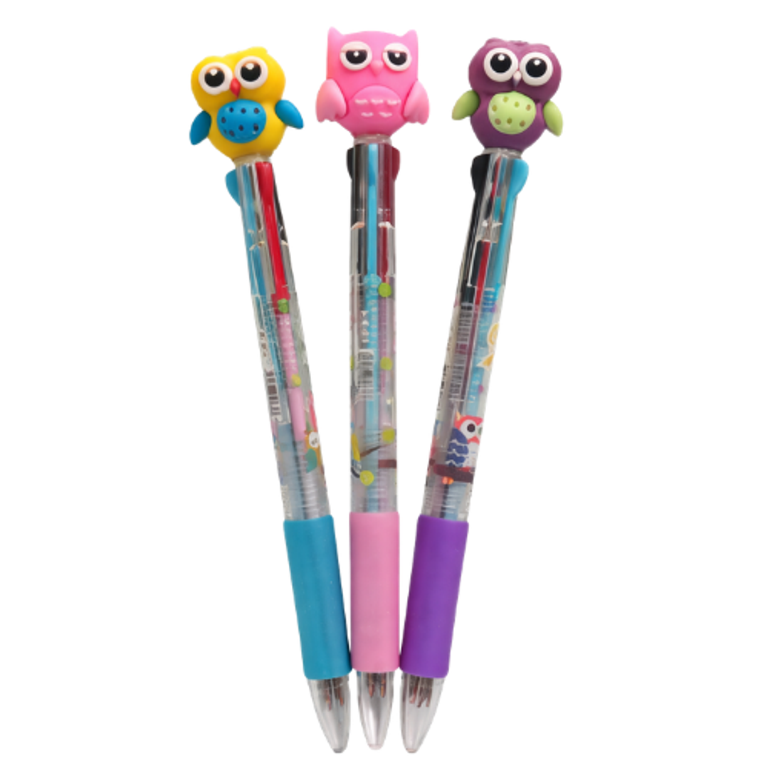 Lápices 4 colores búhos (4 unidades) 1