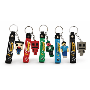 Llaveros Minecraft (4 unidades)