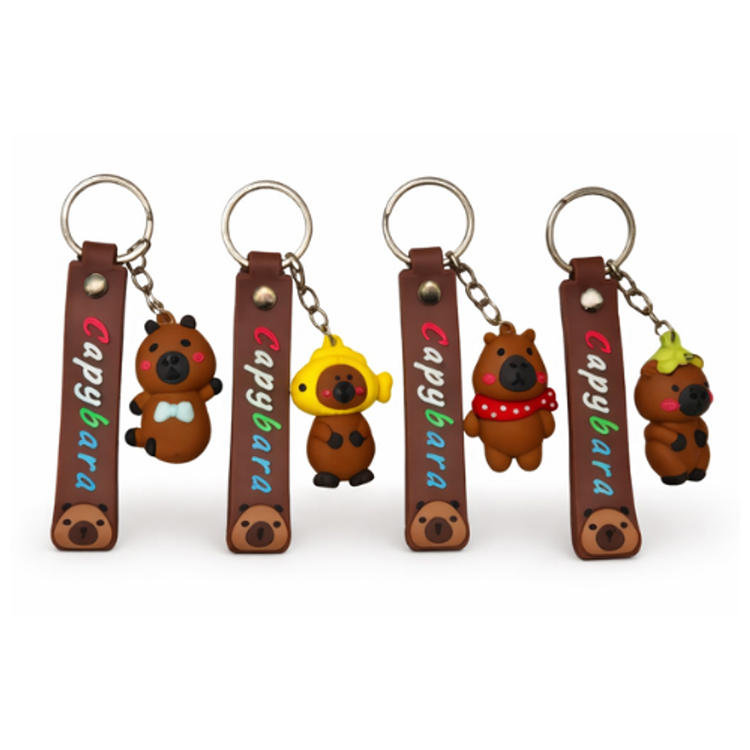 llaveros capibara (4 unidades) 1