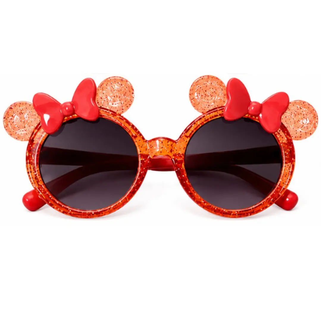 Lentes Orejitas Glitter Rojos 1