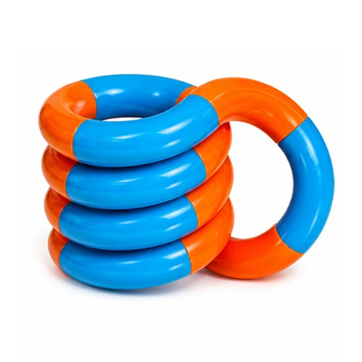 Tangle fidget toy (celeste-naranjo) 1