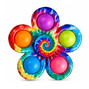 Spinner Pop It Tie Dye Morado