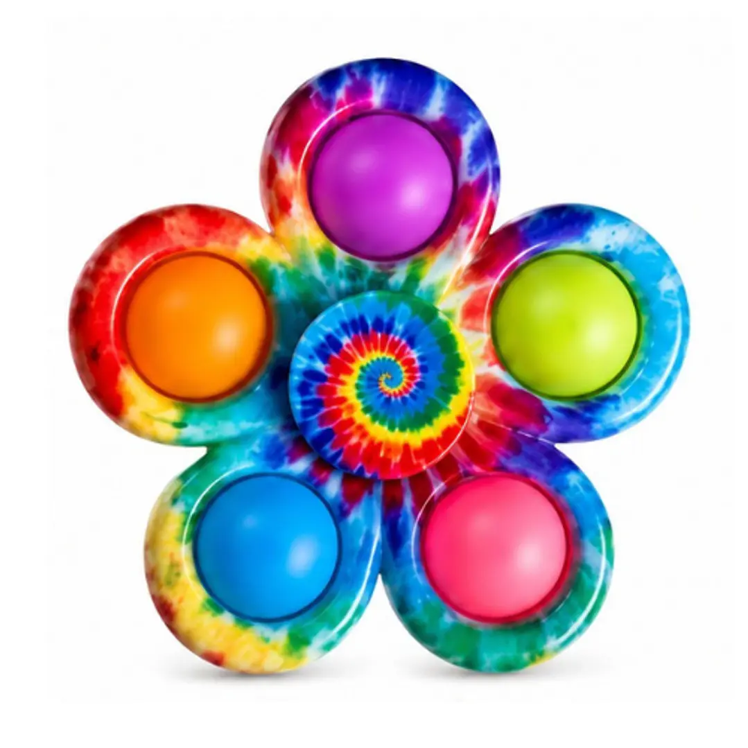 Spinner Pop It Tie Dye Morado 1