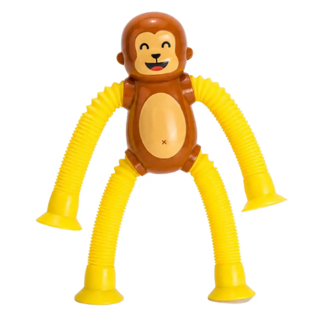 Monito sensorial tubitos amarillo 1