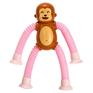 Monito Sensorial Tubitos Rosado