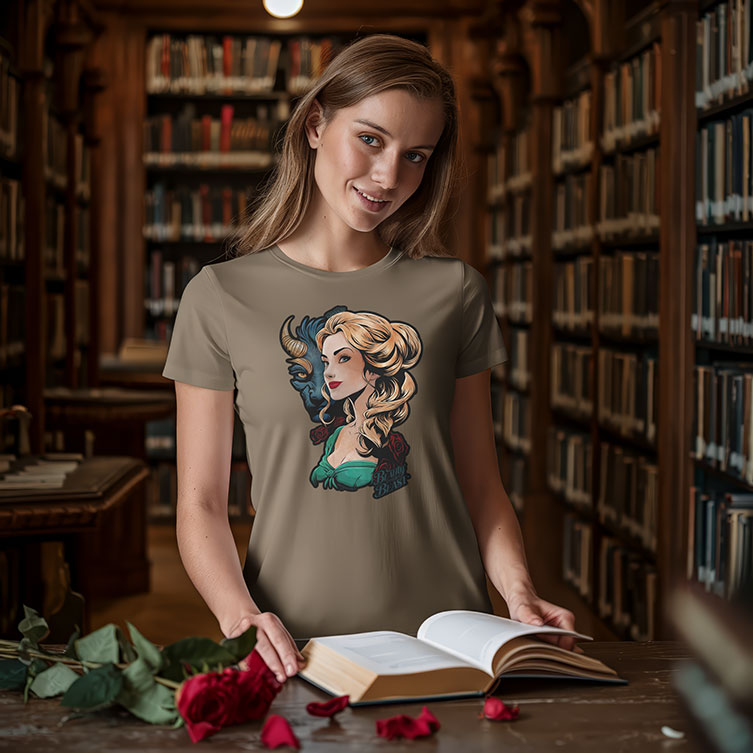 A Bela E O Monstro - T-shirt - Mulher G64L