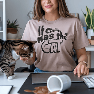 It Was The Cat - T-shirt - Mulher G64L