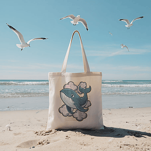 Baleia Do Céu - Tote bag - Clássico