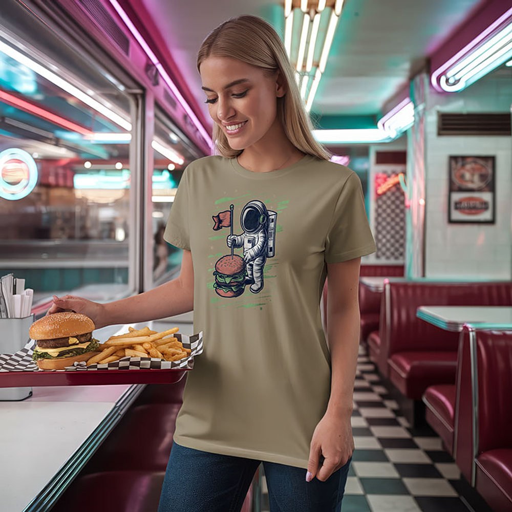 Burgernauta - T-shirt - Mulher G64L 1