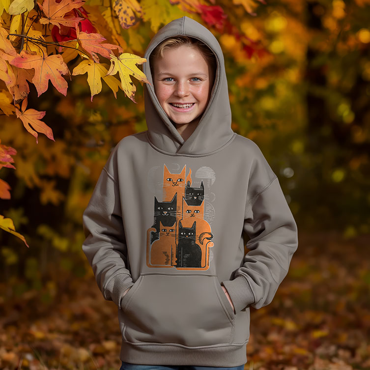 Um Molho De Gatos - Hoodie - Criança S4238