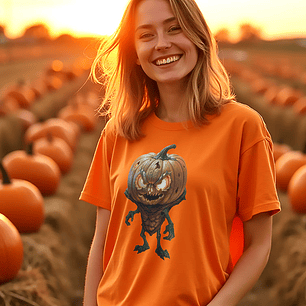 Pumpkin Man - T-shirt - Mulher G64L