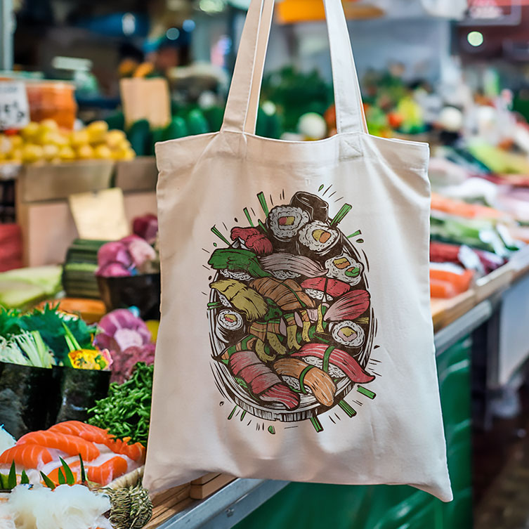 Sushi - Tote bag - Clássico