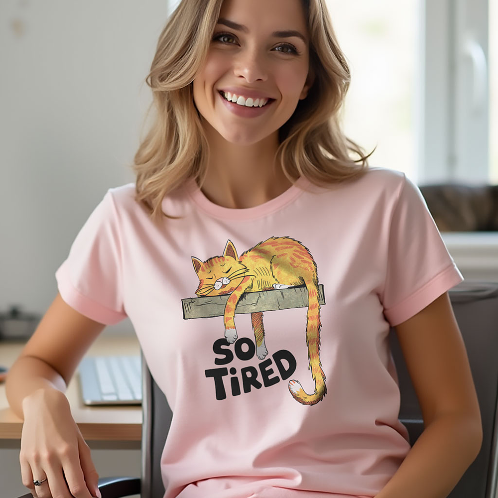 So Tired - T-shirt - Mulher G64L 1