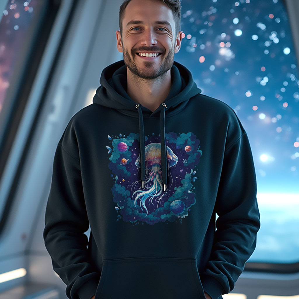 Medusa Espacial - Hoodie - Unisexo G185