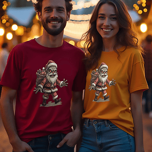 Natal Zombie - T-shirt - Unisexo G5