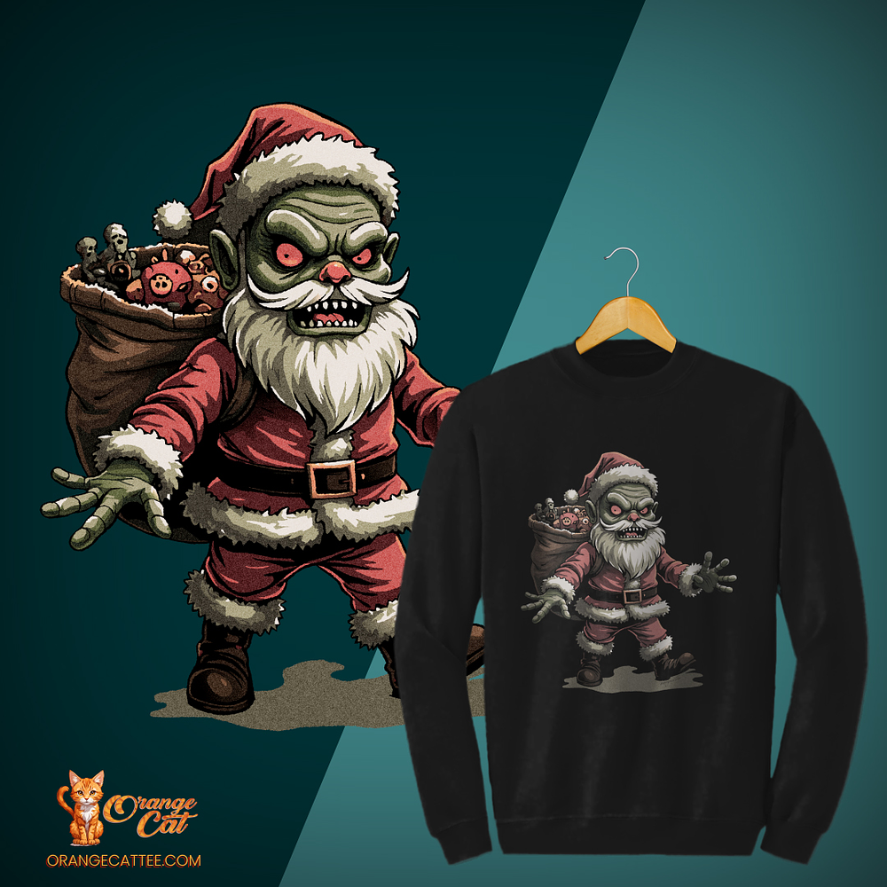 Natal Zombie - T-shirt - Unisexo BC3 2