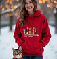 Meowy Christmas - Hoodie - Unisexo G185 - thumbnail 1