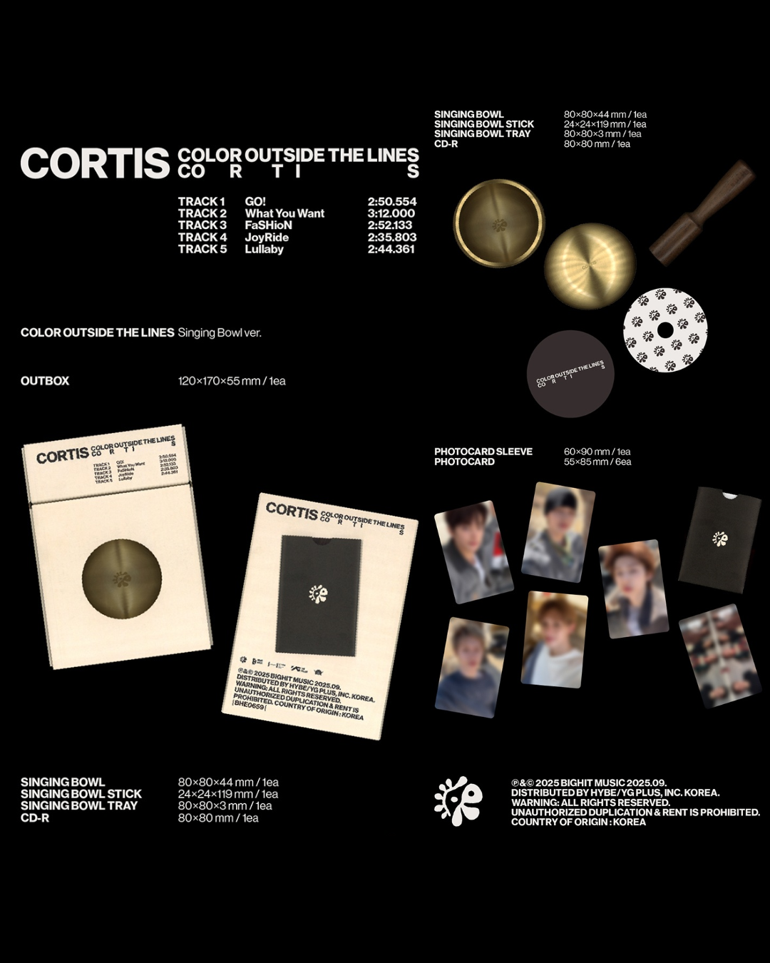 [2DA PREVENTA] CORTIS - 1ST EP ALBUM COLOR OUTSIDE THE LINES SINGING BOWL VER. 2