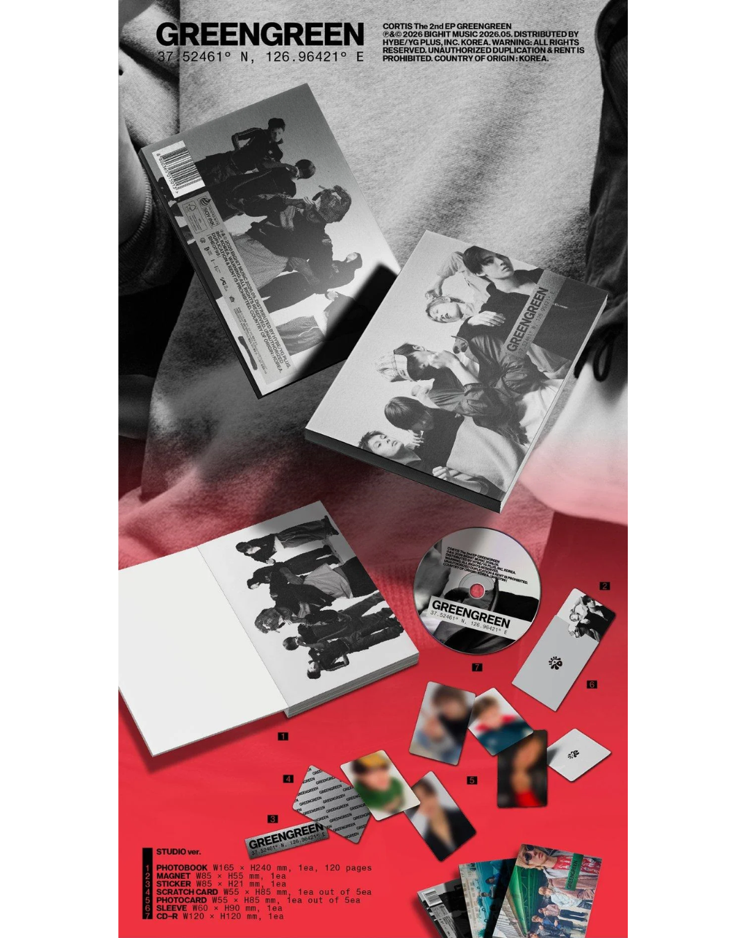 [PREVENTA] CORTIS - 2ND EP ALBUM GREENGREEN STANDARD VER. 5