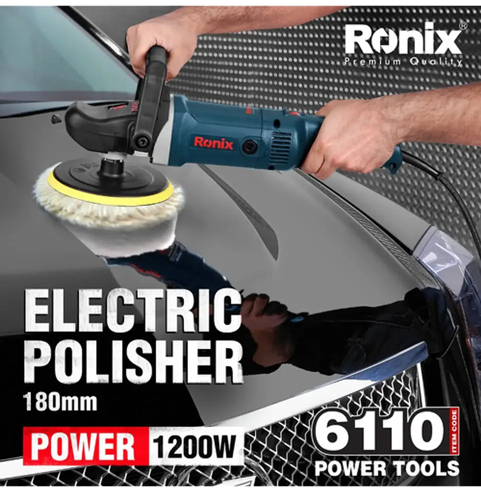 Pulidora Automotriz Ronix 6110 – Profesional 1200W Rotatoria 6