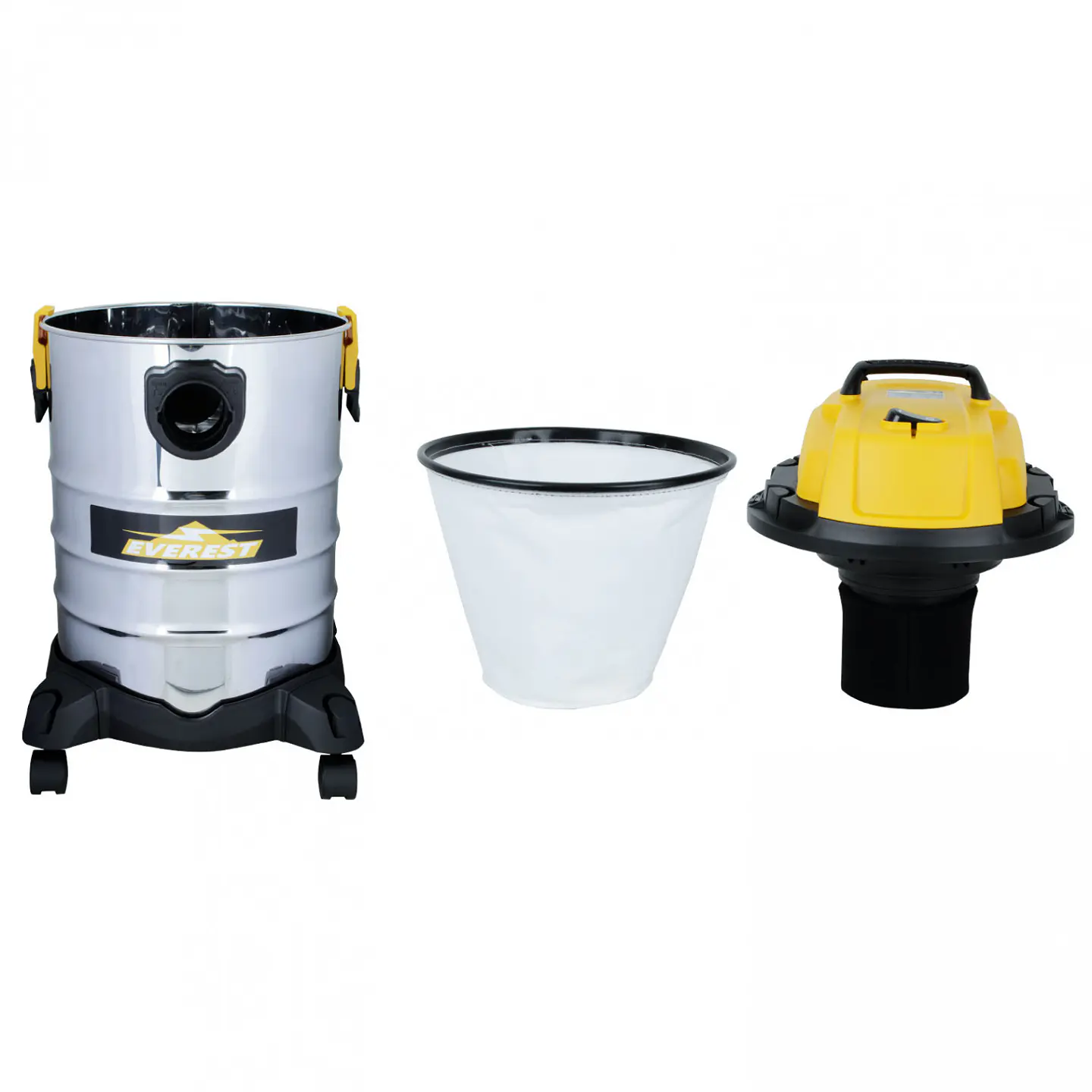 Aspiradora Polvo/Agua 30L – 1600W Tanque Inoxidable 2