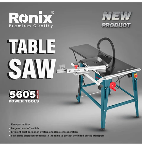 Sierra de Banco Ronix 5605 – 12" / 2000W con Mesa Encuadradora y Extensiones