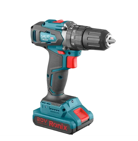 Taladro Atornillador Inalámbrico Ronix 8900K – 13 mm / 45 Nm / 2 Baterías