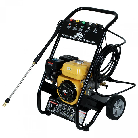 Hidrolavadora a Gasolina LB-180A – 180 Bar / 6,5 HP / Bomba de Bronce