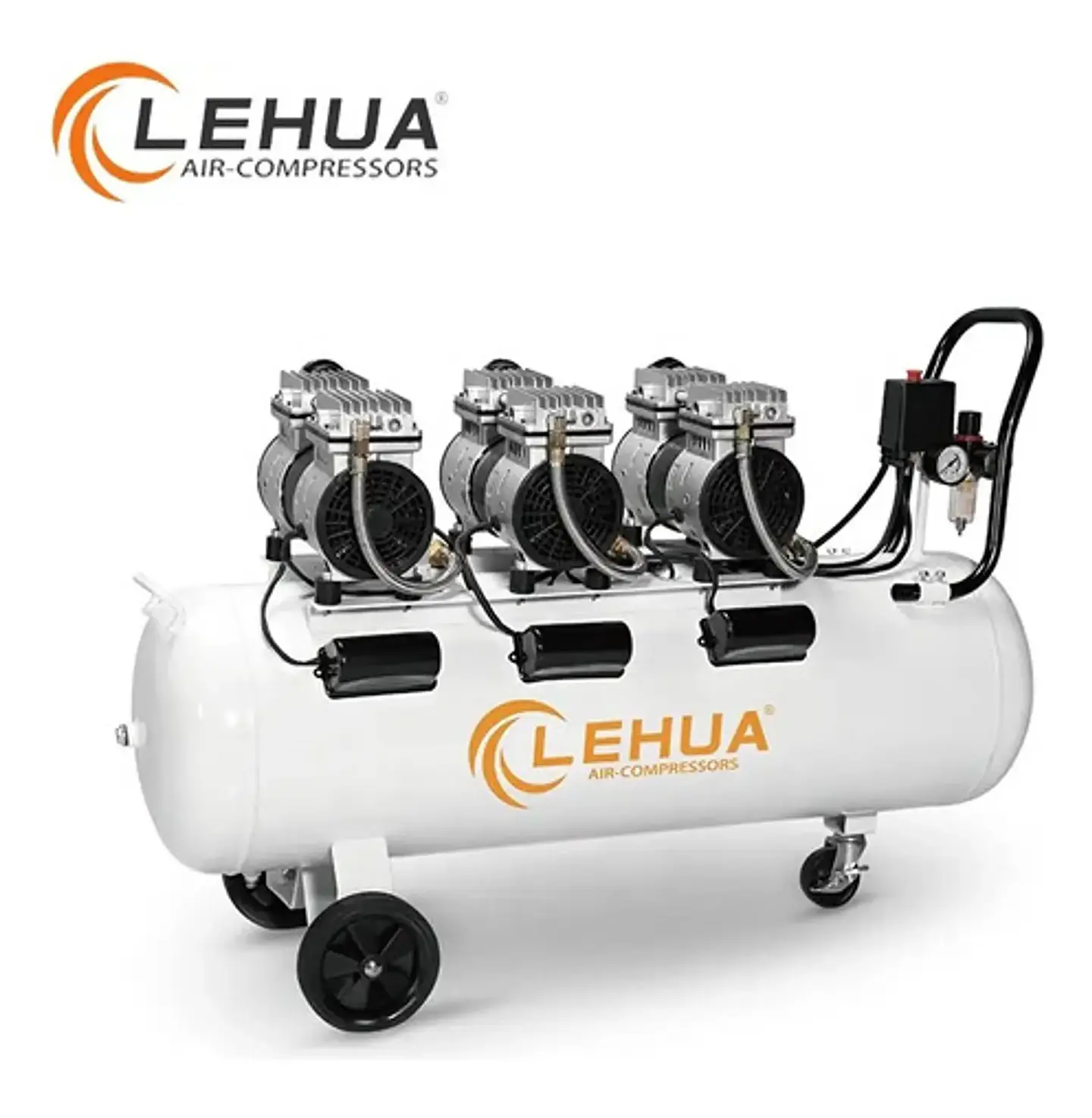 Compresor Silencioso Lehua 3 HP / 200 Litros / Monofásico – Libre de Aceite 1