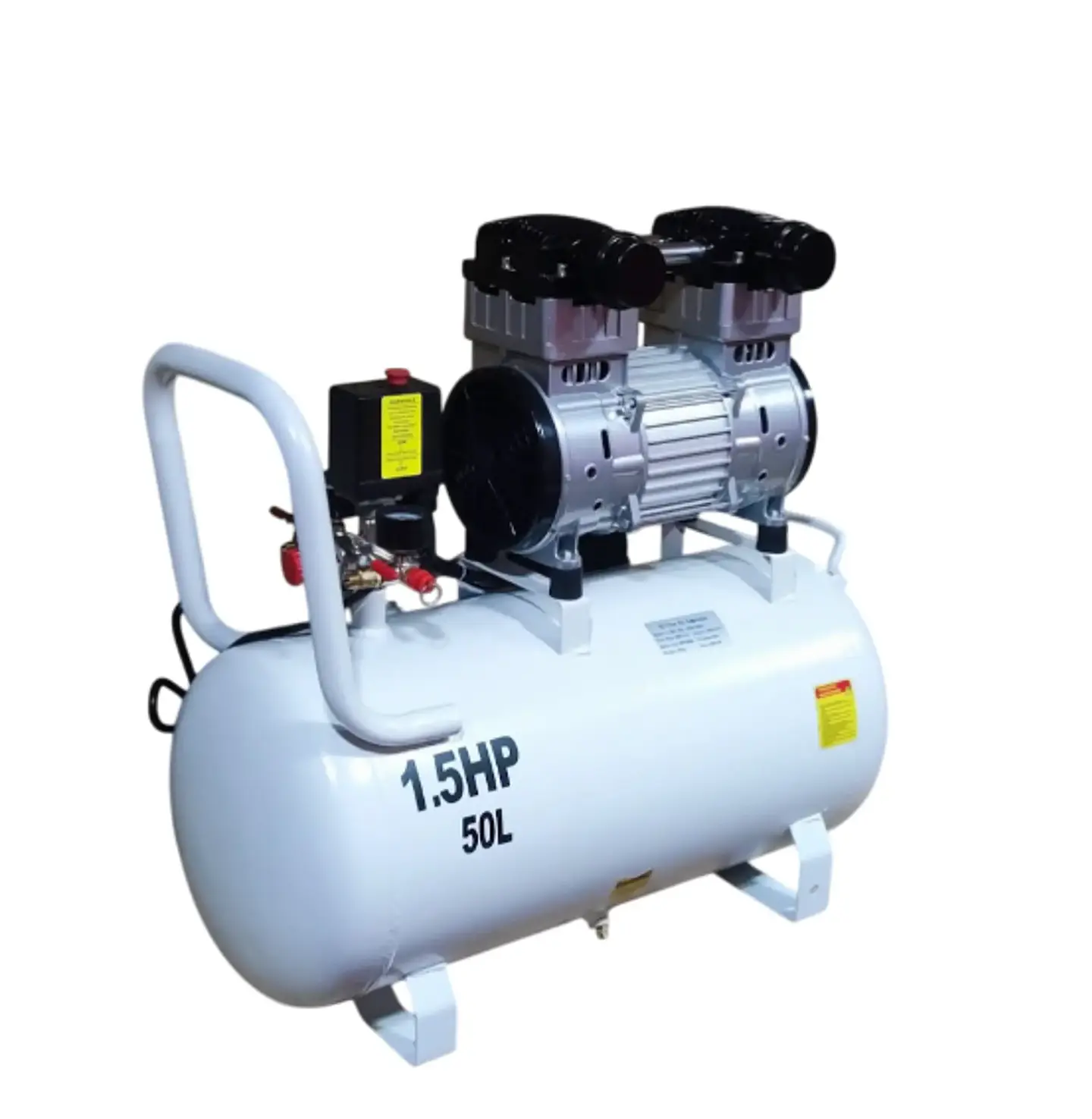 Compresor Silencioso Lehua LH5002 – 1.5 HP / 50 Litros / Monofásico – Libre de Aceite 2
