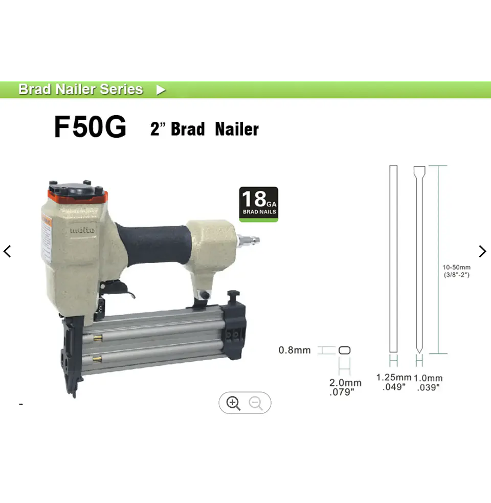 Pistola Clavadora Neumática Meite F50 – Profesional Calibre 18 2