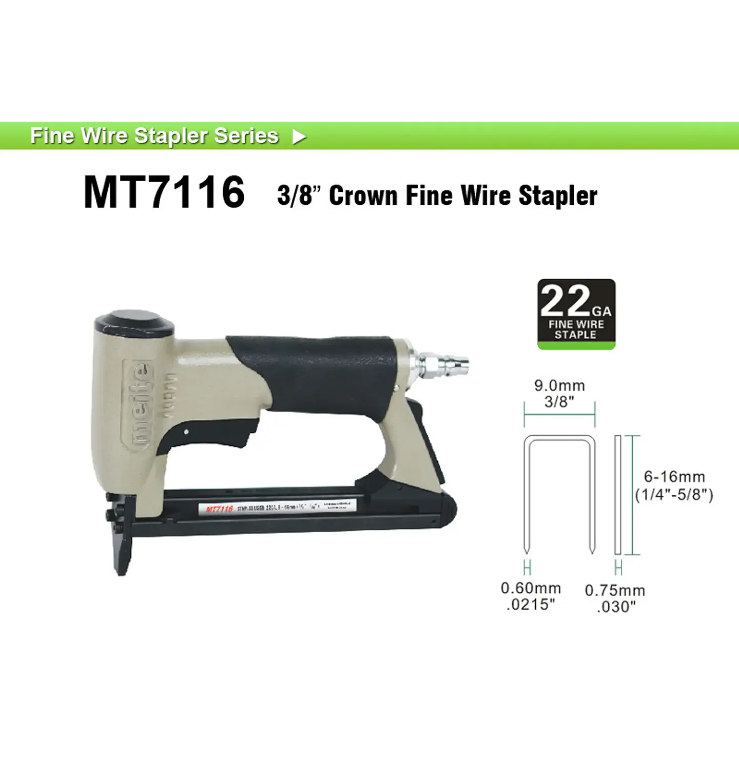 Corchetera Neumática Profesional Meite 7116MT 2
