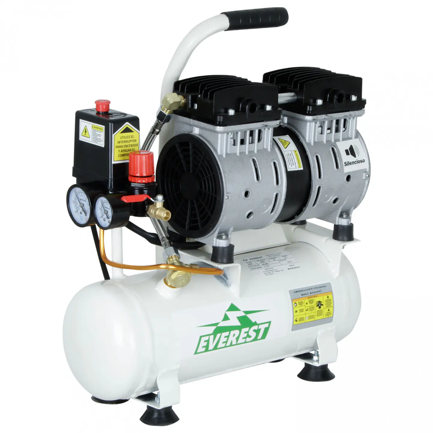  Compresor Silencioso sin Aceite 1HP 6L – EWS06 1