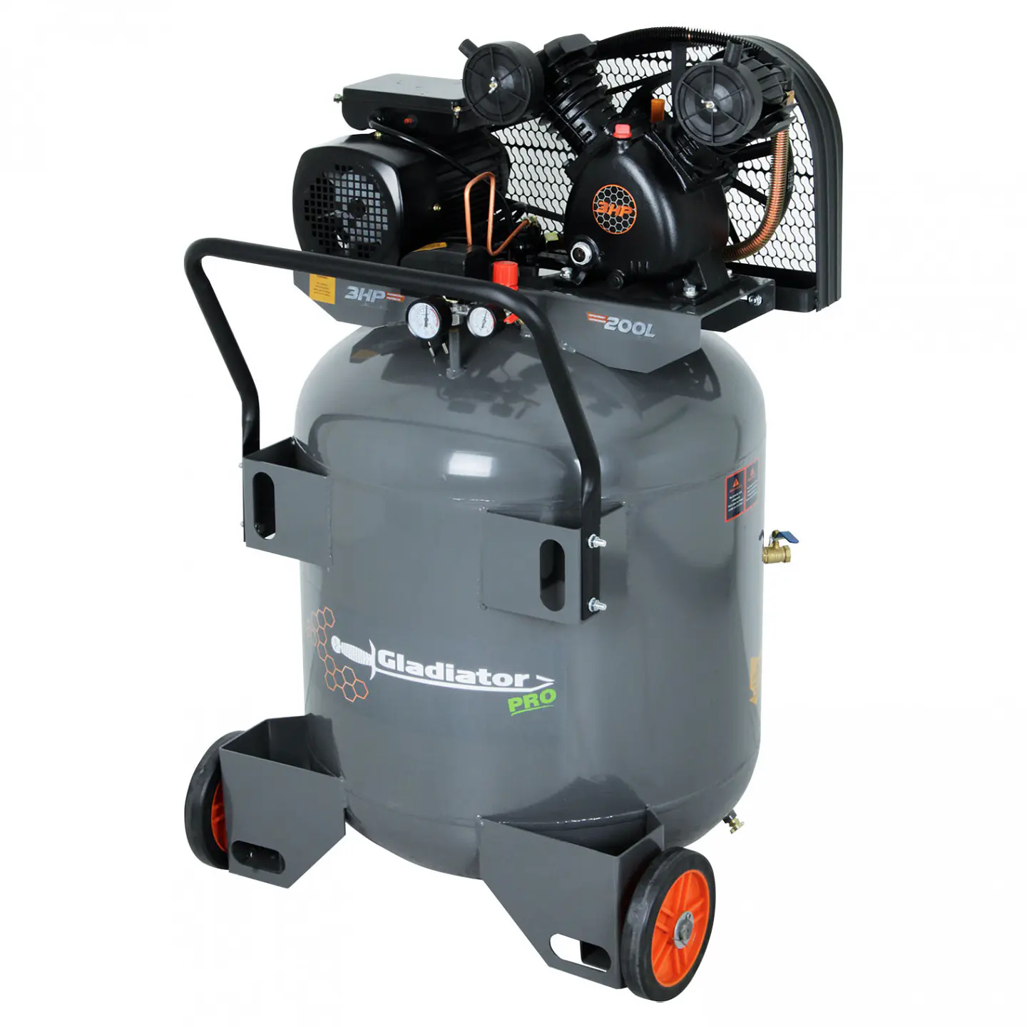 Compresor Vertical Profesional 3HP 200 Litros 1