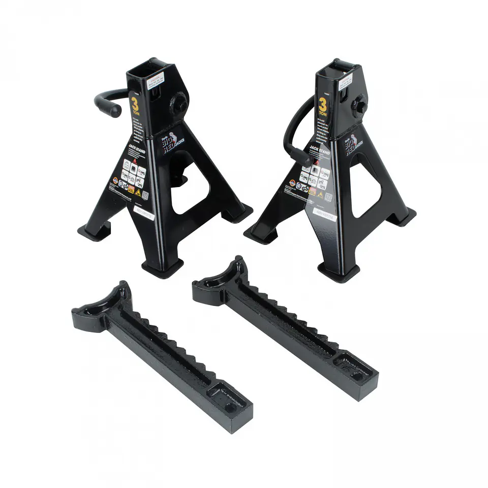 Banquillos Mecánicos 3 Toneladas (Par) – Altura 285 a 445 mm 2