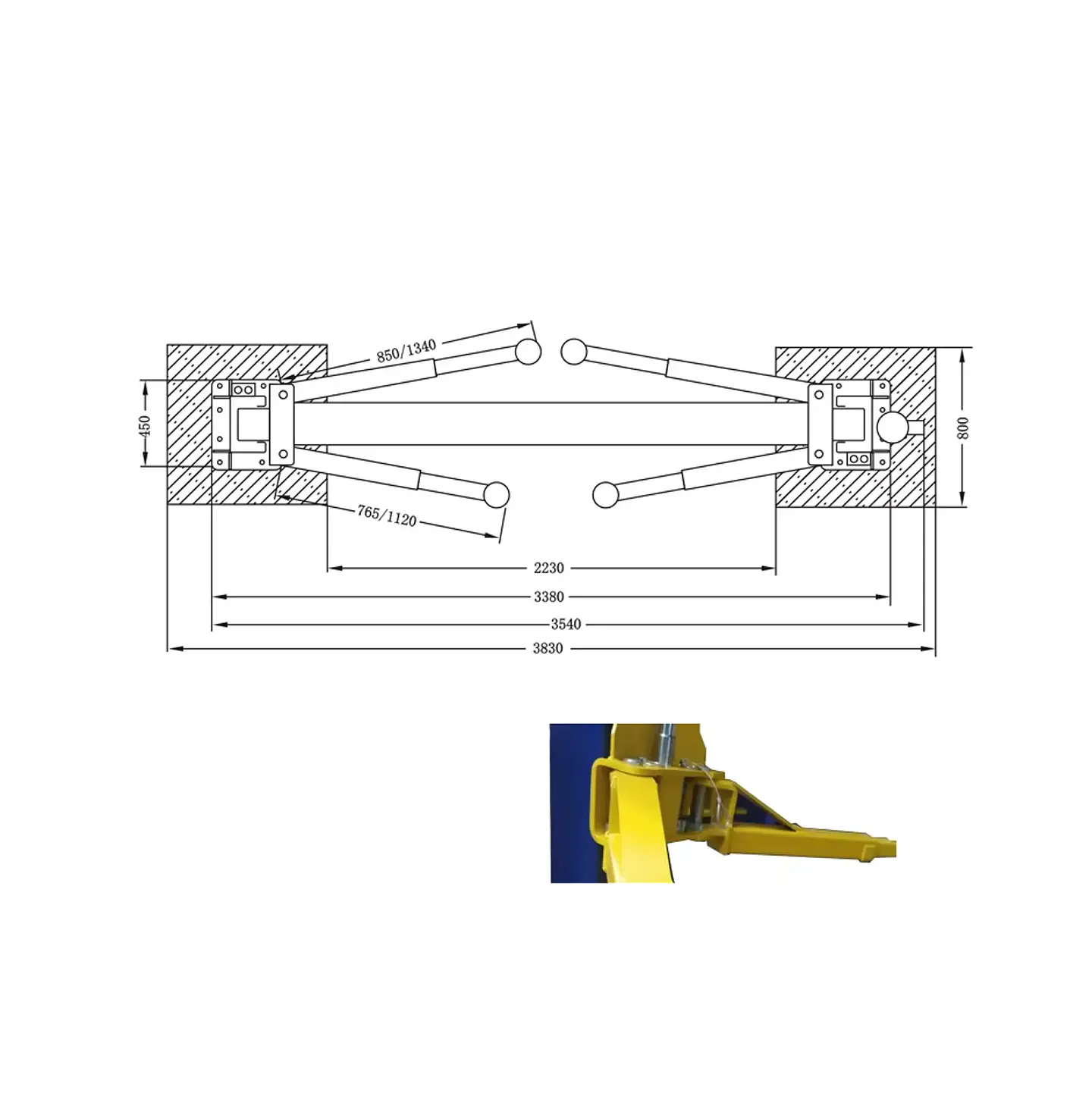 Elevador Hidráulico Automotriz 2 Columnas | 4.000 kg (ÚLTIMAS UNIDADES) 6