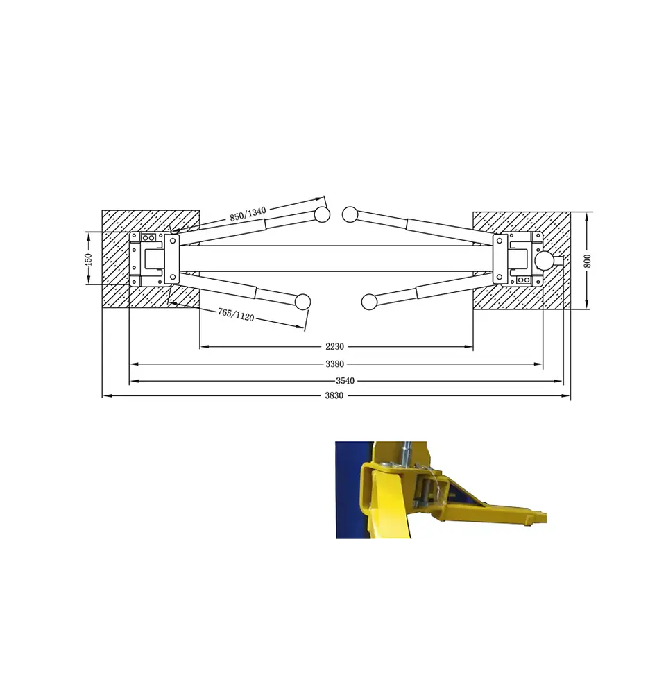 Elevador Hidráulico Automotriz 2 Columnas | 4.000 kg (ÚLTIMAS UNIDADES) 6