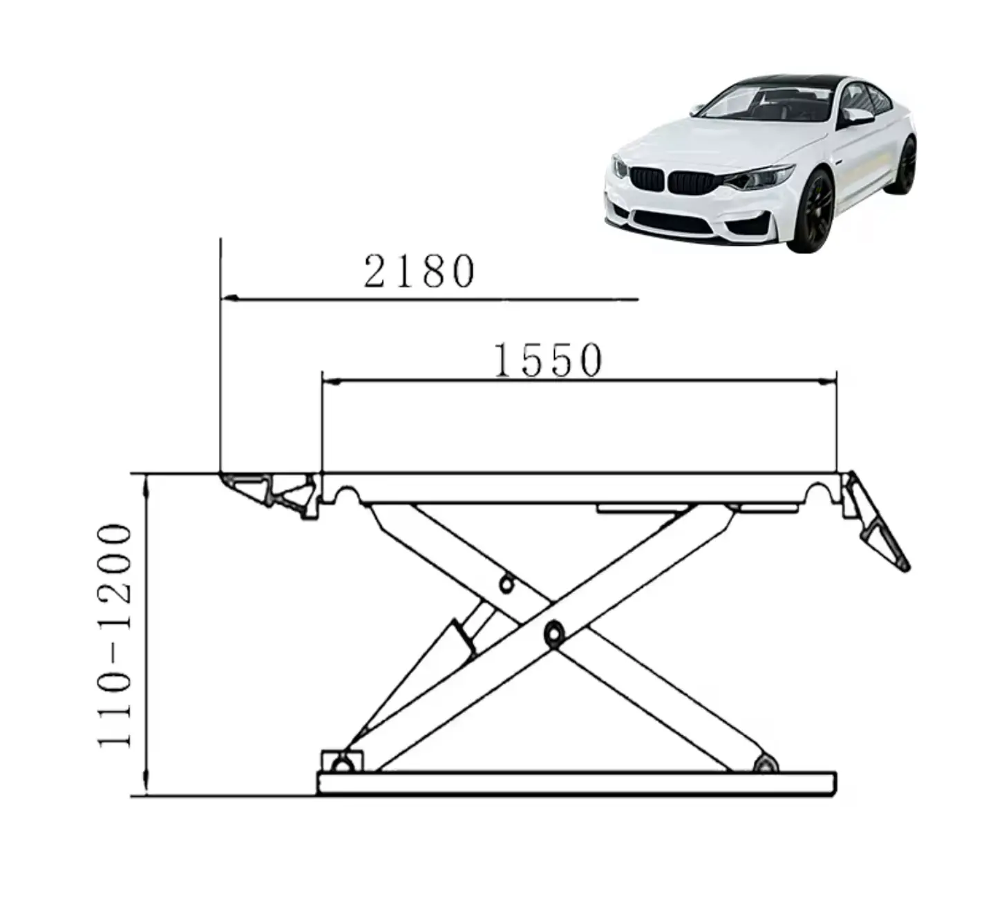 Elevador Hidráulico para Auto Tipo Tijera | 3.500 kg 3