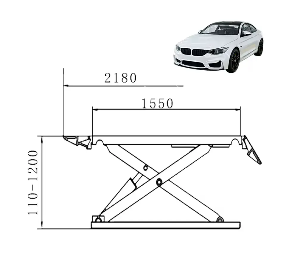 Elevador Hidráulico para Auto Tipo Tijera | 3.500 kg 3