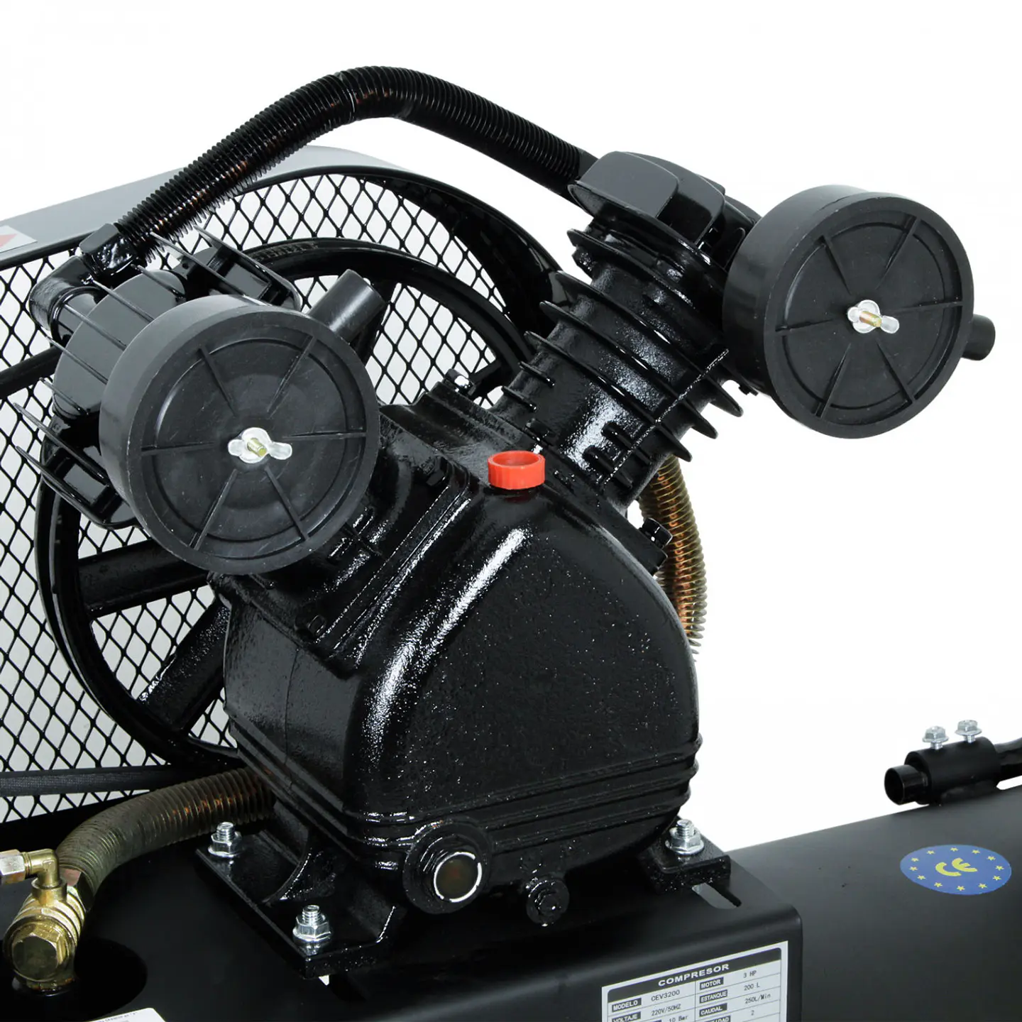 Compresor 3 HP 200 L en “V” – EVEREST CEV3200  4