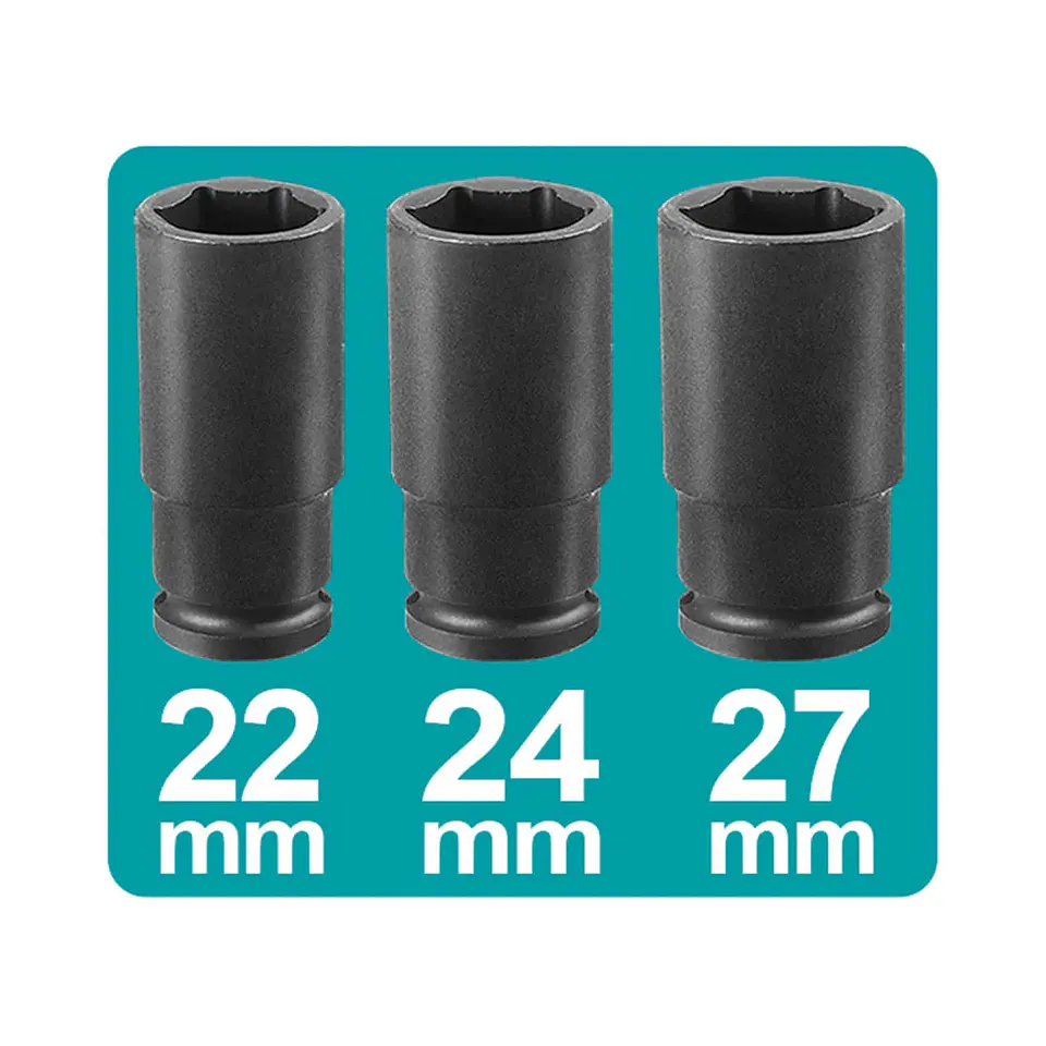 Llave de Impacto 1/2″ 850 Nm 2 Baterías 3