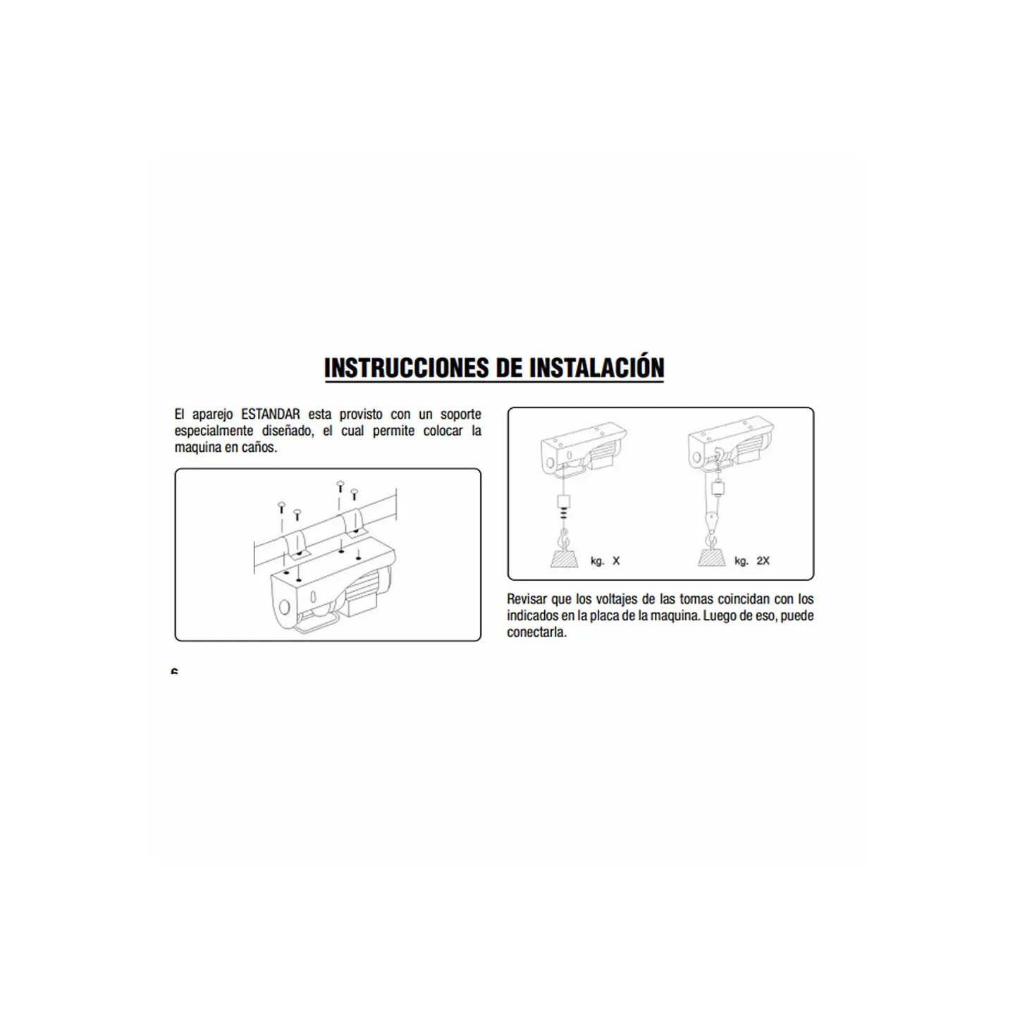 Tecle Eléctrico 200 kg 450W – Alzada 6–12 m – Modelo AP8100/25 2