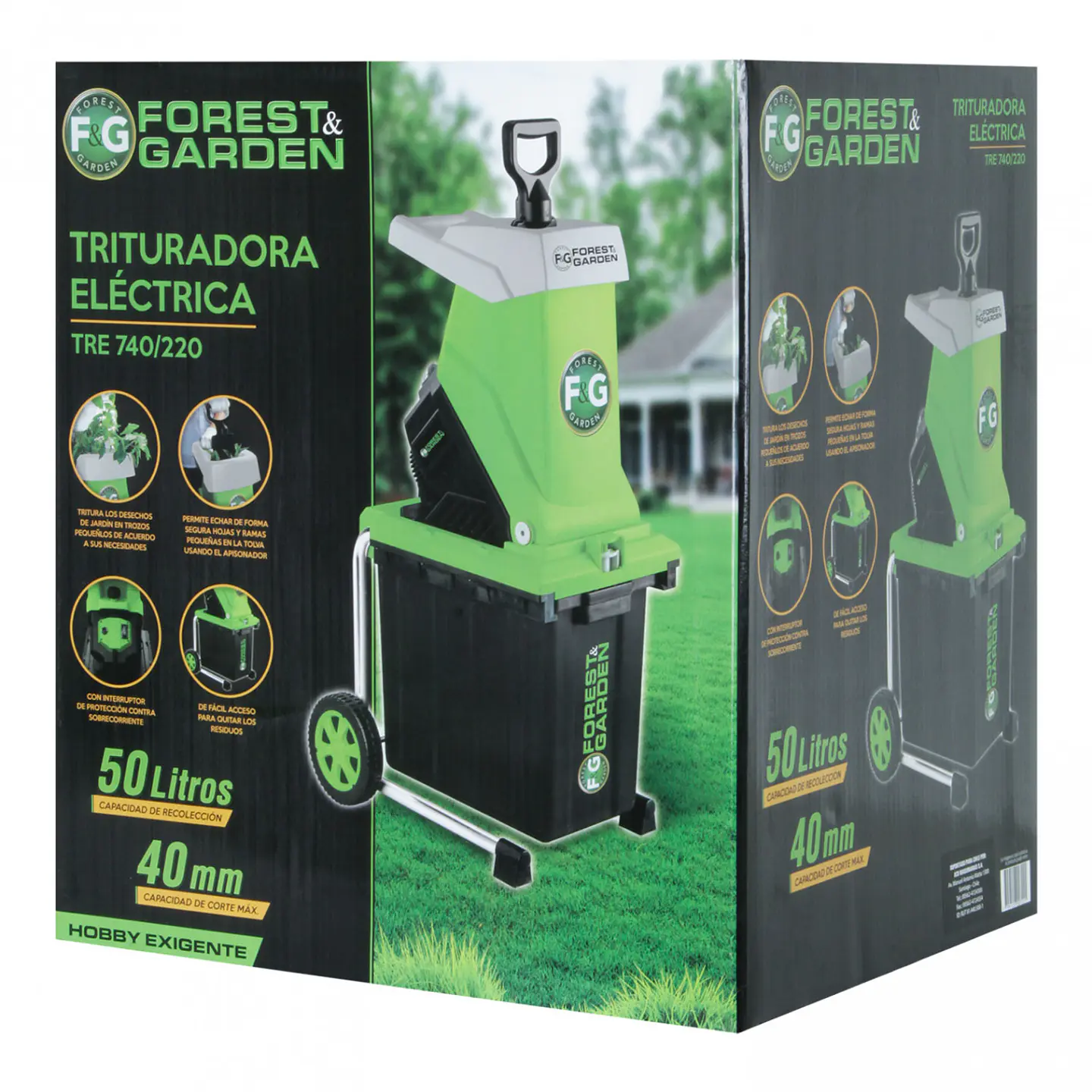 Trituradora Eléctrica 2500W 40 mm – Modelo TRE 740/220 4