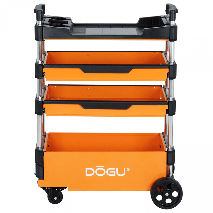 Carro auxiliar con 4 bandejas plegable 2